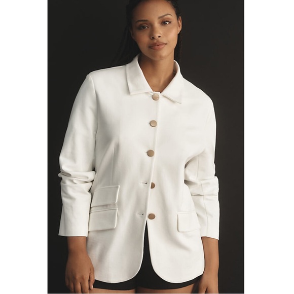 Anthropologie Dolan Ponte Military Blazer Jacket - Picture 15 of 15